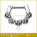 Silver Color 316L Surgical Steel Tribal Septum Ring Jewelry